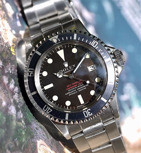 rolex double red sea-dweller replica|pre owned rolex sea dweller.